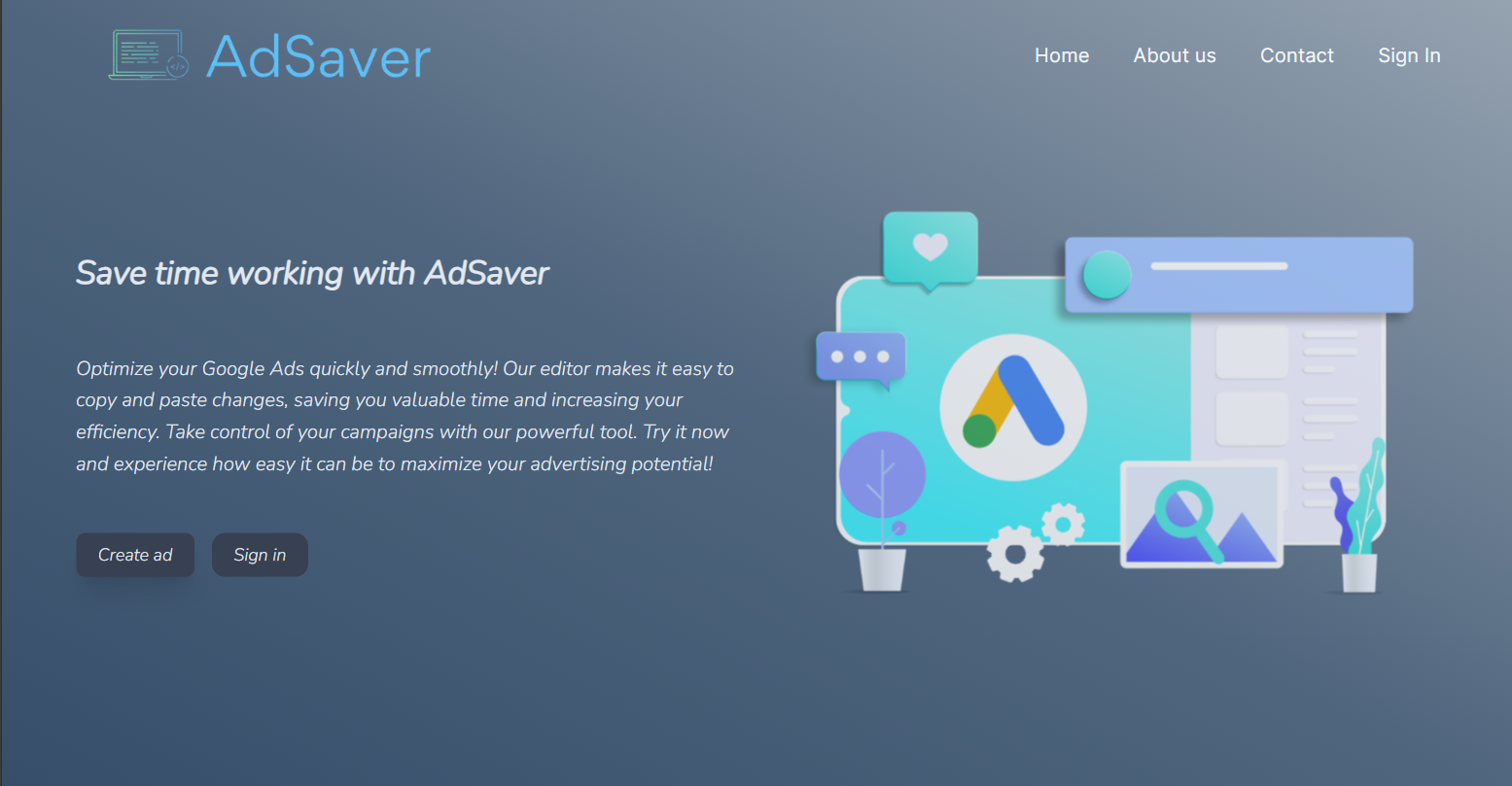 AdSaver app screenshot
