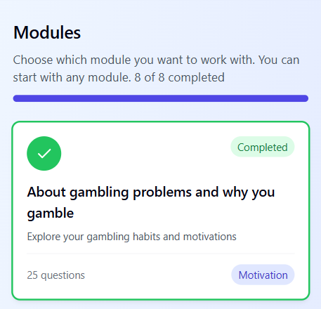 AI treatment platform screenshot