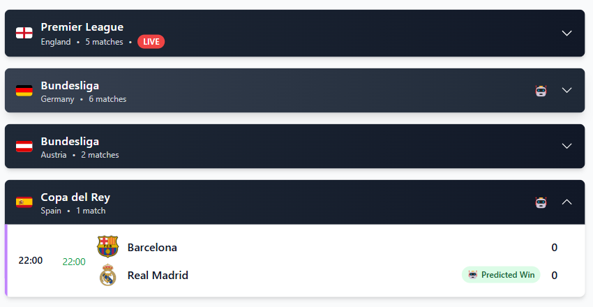 SoccerX app screenshot 2